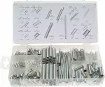Federn Sortiment Sortimentskasten Druckfedern + Zugfedern div. Stärke 200 tlg. (im Aufbewahrungsbox/Sortimentsbox)