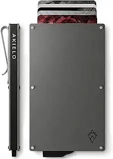 Kartenetui mit RFID Schutz und Geschenkbox – Minimalistische Geldbörse Herren – 