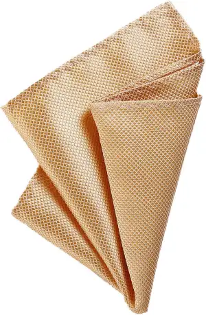 DonDon Herren Einstecktuch 21 x 21 cm formstabil und verstellbar für feierliche 