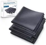 Zrilubkrelz® 8 Brillenputztücher in Optikerqualität - 20 x 20cm - Mikrofaser - Extra Weich & Saugstark