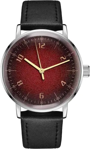 Boyarca Mechanische Vintage-Uhr mit gewölbtem Glasspiegel und 40-mm-Gehäuse, läs