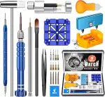 Jorest Uhrmacherwerkzeug Set, Uhr Batteriewechsel Werkzeug, Uhrenwerkzeug Stiftausdrücker für Uhr...