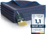 Aurum-Performance® 6er Set Auto Mikrofasertücher 400GSM - Autopflege Poliertuch fusselfrei & Extreme Saugkraft - Allround KFZ Microfasertuch lackschonend