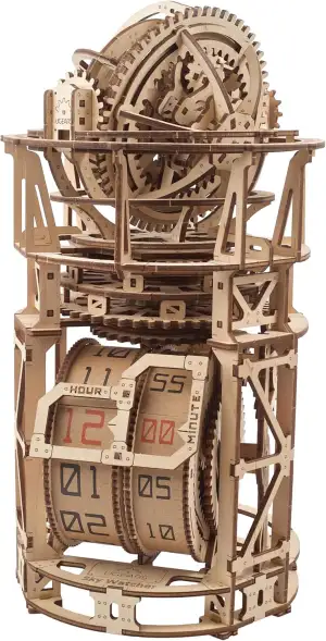 Ugears Sky Watcher Tourbillon Tischuhr - 3D Holzpuzzle Erwachsene Uhr Modellbaus