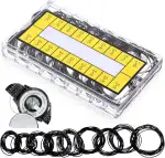 Xthrotsenk 200 Stück uhrendichtungen Set Uhren Dichtungsringe Set Uhr Dichtung O Ringe Dichtungen, Wasserdichtes Gummidichtung O-Ring Größe 16-30mm Für Uhrmacher Reparatur Werkzeuge Zubehör
