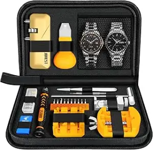 Jorest 【Neu 2025】 Uhrenwerkzeuge Set, Uhr Batteriewechsel, Uhrenarmband Kürzen Werkzeug, Uhren Re...