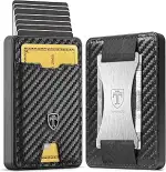 TRAVANDO SWYPE Aluminium Pop-Up Wallet für 8-9 Karten - Geldbörse für Herren mit RFID Schutz - Ge...