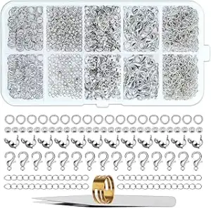 SOSMAR 902 Stück Armband Verschluss Quetschperlen Schmuckherstellung Set Karabin