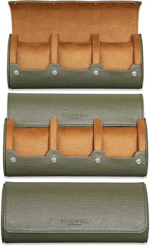 ROTHWELL Reiseetui für 3 Uhren | robuster tragbarer Schutz, passend für alle Arm